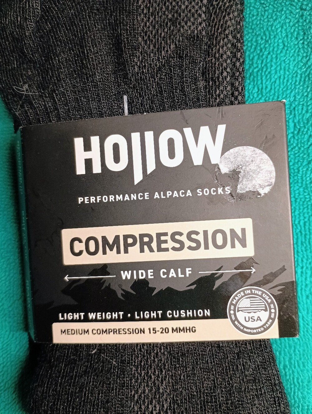 Hollow Brand Performance Alpaca Compression Socks - Black XL